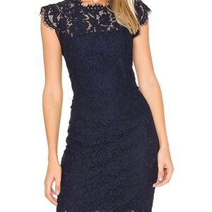Navy lace dress